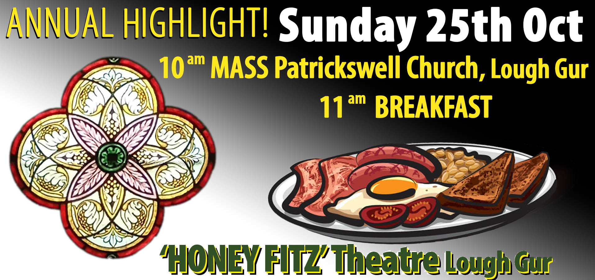 graphic of Mass and Breakfast